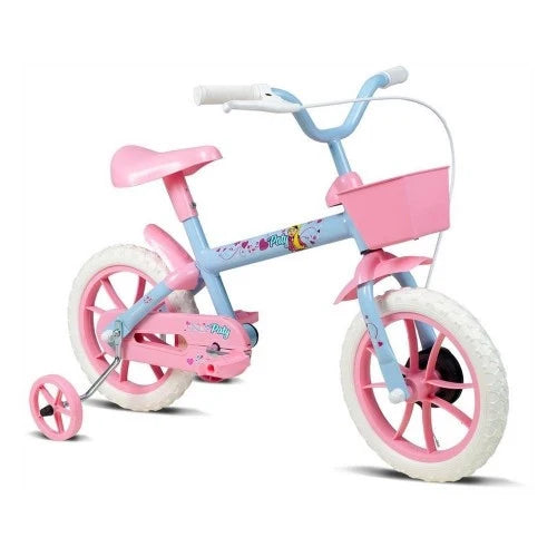 Bicicletinha Infantil Paty Rosa E Azul Aro 12