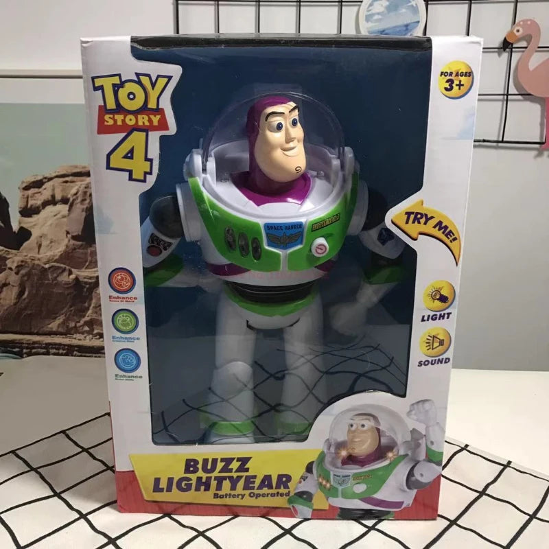 Boneco Buzz Lightyear Toy Story Com Luzes E Som